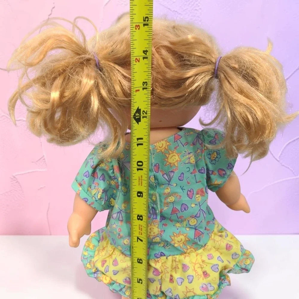 VTG 80's Hasbro Cabbage Patch Kids Splash N Tan Doll Blonde Blue Eyes 14